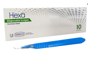 Scalpels Disposable Stainless Steel 10/Box  (SVS)