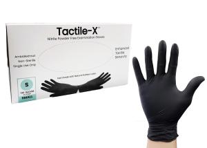 Black Nitrile Gloves (Tactile-X)