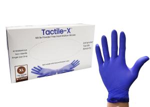Indigo Blue Nitrile Gloves (Tactile-X)