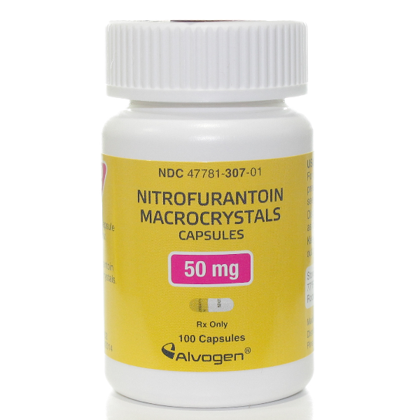 Nitrofurantoin Macrocrystals Capsules 50mg 100/Bottle
